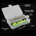 thumbnail image 3 of TIELUTT Precision Screwdriver Kit 32 in 1 with Screwdriver Set Extension Rod for Split Nut Screwdriver Screwball Screwdriver T5 Screwdriver Long Precision Hex Screwdriver Set Flat Head Screwdriver16", 3 of 6