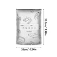 thumbnail image 2 of Reusable Aluminum Vacuum Sealable Storage Pouches for Food Preservation with Label Area and Secure Zipper Lock 10PCS, 2 of 3