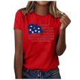 thumbnail image 2 of SMihono Hauts pour Femmes Été Décontracté Chic Femmes Décontracté Été Imprimé Manches Courtes Col Rond T-Shirt Ample Blouse Hauts T-Shirt Oversize pour Femmes 2023, 2 of 4