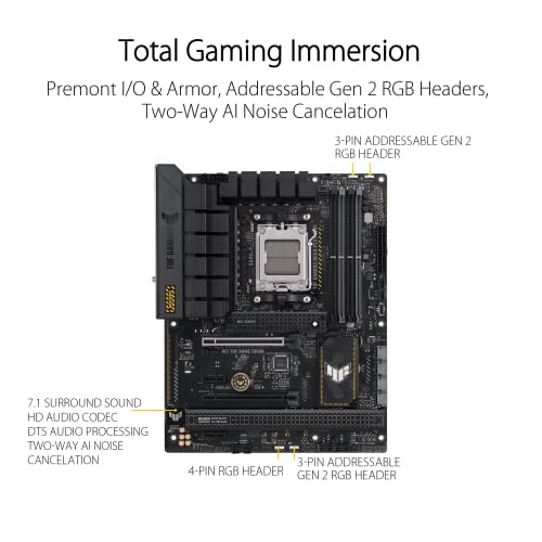 ASUS TUF GAMING B650-PLUS WIFI AMD B650 AM5 Ryzen™ Desktop 9000