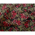 thumbnail image 4 of oneOone Silk Tabby Fabric Leaves & Floral Block Print Fabric By The Yard 42 Inch Wide, 4 of 4