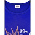 thumbnail image 3 of MAWCLOS Hauts pour Femmes T-Shirt à Imprimé Tournesol T-Shirt à Manches Courtes Tee Mode Travail Col Rond Haut Bleu Royal G, 3 of 3
