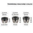 thumbnail image 2 of Lefu 8pcs 6mm 6.35mm 8mm Collet Chuck For Engraving Trimming Machine Electric Router, 2 of 7