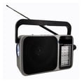 thumbnail image 2 of Portable AM/FM/SW Radio with Wireless Speaker,MP3 Player, USB and TF Card Ports Battery Operated Analog Radio AC Powered ,Easy to Use, 2 of 6