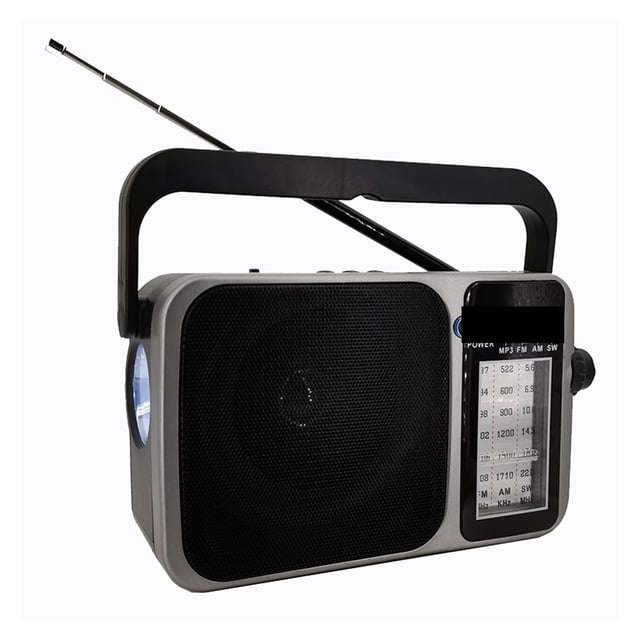 Portable AM/FM/SW Radio with Wireless Speaker,MP3 Player, USB and TF Card Ports Battery Operated Analog Radio AC Powered ,Easy to Use