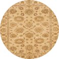 thumbnail image 1 of Ahgly Company Indoor Round Abstract Orange Oriental Area Rugs, 8' Round, 1 of 6