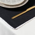 thumbnail image 4 of Thyme & Table Placemat, Black Pom, 4 of 5