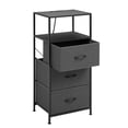 thumbnail image 2 of Mainstays 3 Drawer Fabric Nightstand with USB, 2 of 8