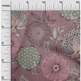 thumbnail image 2 of oneOone Georgette Viscose Purple Fabric Asian Floral Sewing Craft Projects Fabric Prints By Yard 42 Inch Wide, 2 of 4