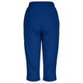 thumbnail image 4 of StSilkitty Womens Yoga Capri Pants High Waist Drawstring Elastic Cropped Pants with Pockets Summer Lightweight Trousers, 4 of 8
