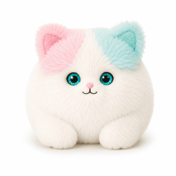 Interactive Plush Cat Toy 10 Inch with Realistic Breathing Motion, Soft Stuffed Cat Companion, Calming Plush Pet, Cute Cuddly Gift for Girls, Boys