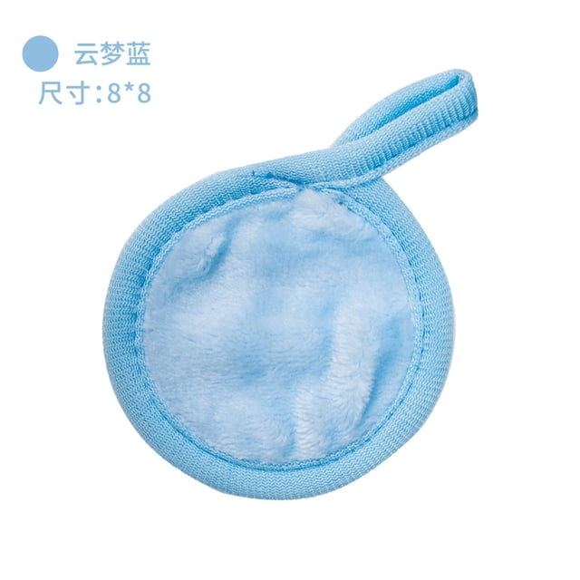 Namzi Tampons Démaquillants Réutilisables - 10 Pcs Linges Démaquillants Réutilisables - Tampons pour le Visage Réutilisables, Gomme pour Tous les Types de Peau - Linges Démaquillants en Microfibre Lavables, Bleu, A10