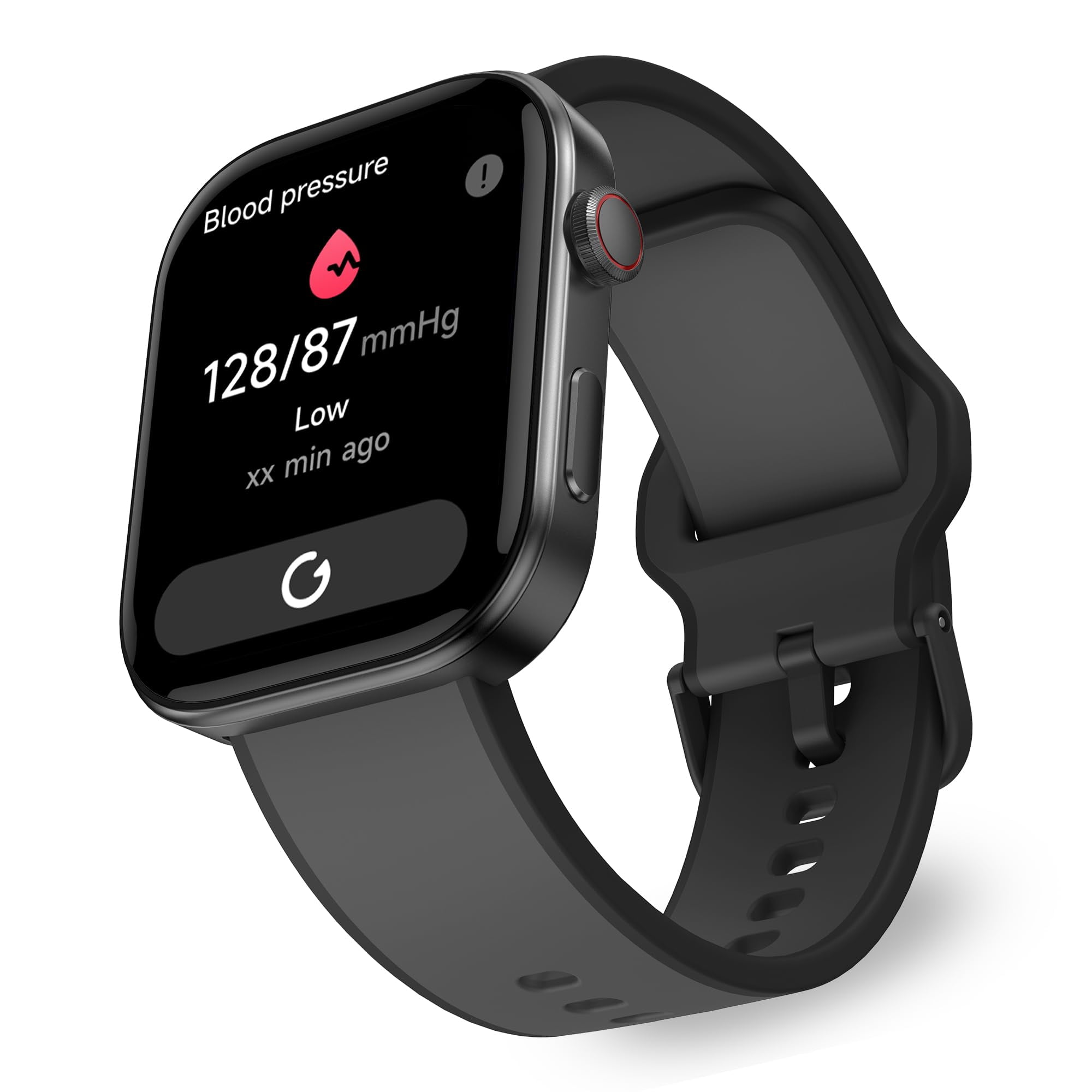OCTANDRA Beyond VeryFit Smart Watch for Men Women 1.99" AMOLED Screen AI Voice 3ATM Fitness Tracker Watch Heart Rate/Blood Pressure/Oxygen Saturation/Stress/Step/Sleep M