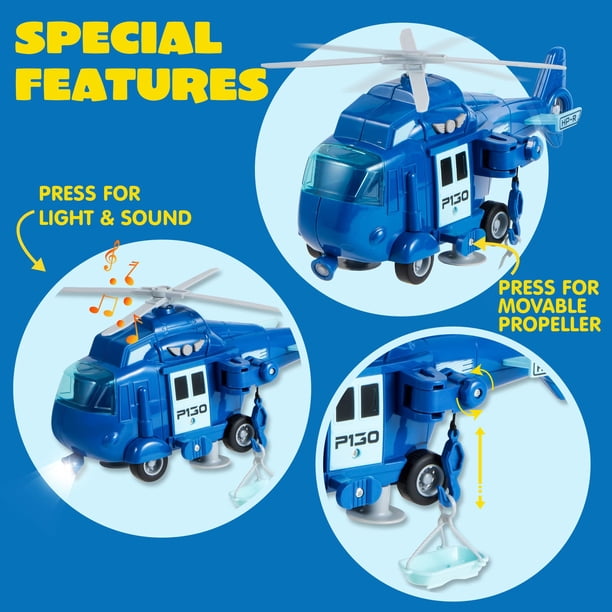 Ensemble De 6 Véhicules En Bois Mamabrum - Police, Ambulance, Pompier, Bateau, Hélicoptère, Bus - Jouet éducatif Pour