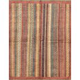 thumbnail image 1 of Ahgly Company Tapis Rectangulaire Abstrait Rouge Brique, 7 Pieds x 10 Pieds, 1 of 6