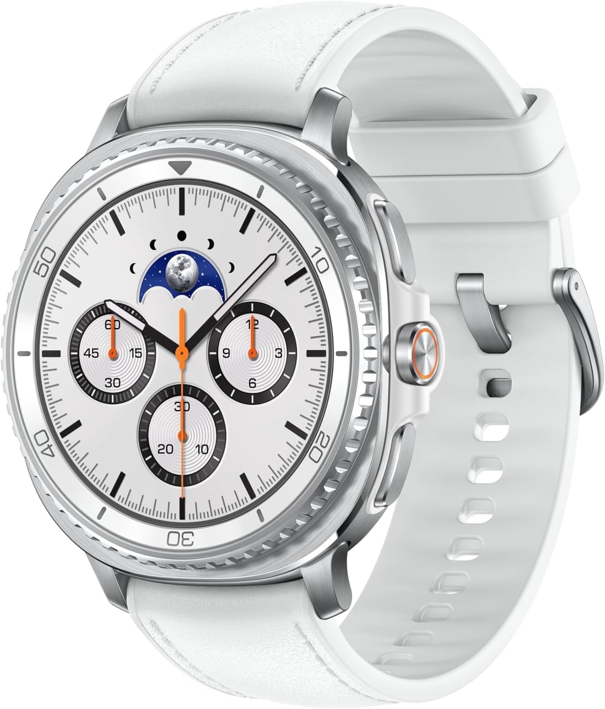 Refurbished Samsung SM-L500 Galaxy Watch8 Classic 46mm GPS Smartwatch with AI Assistant, Sleep Coaching, Fitness Tracking, White