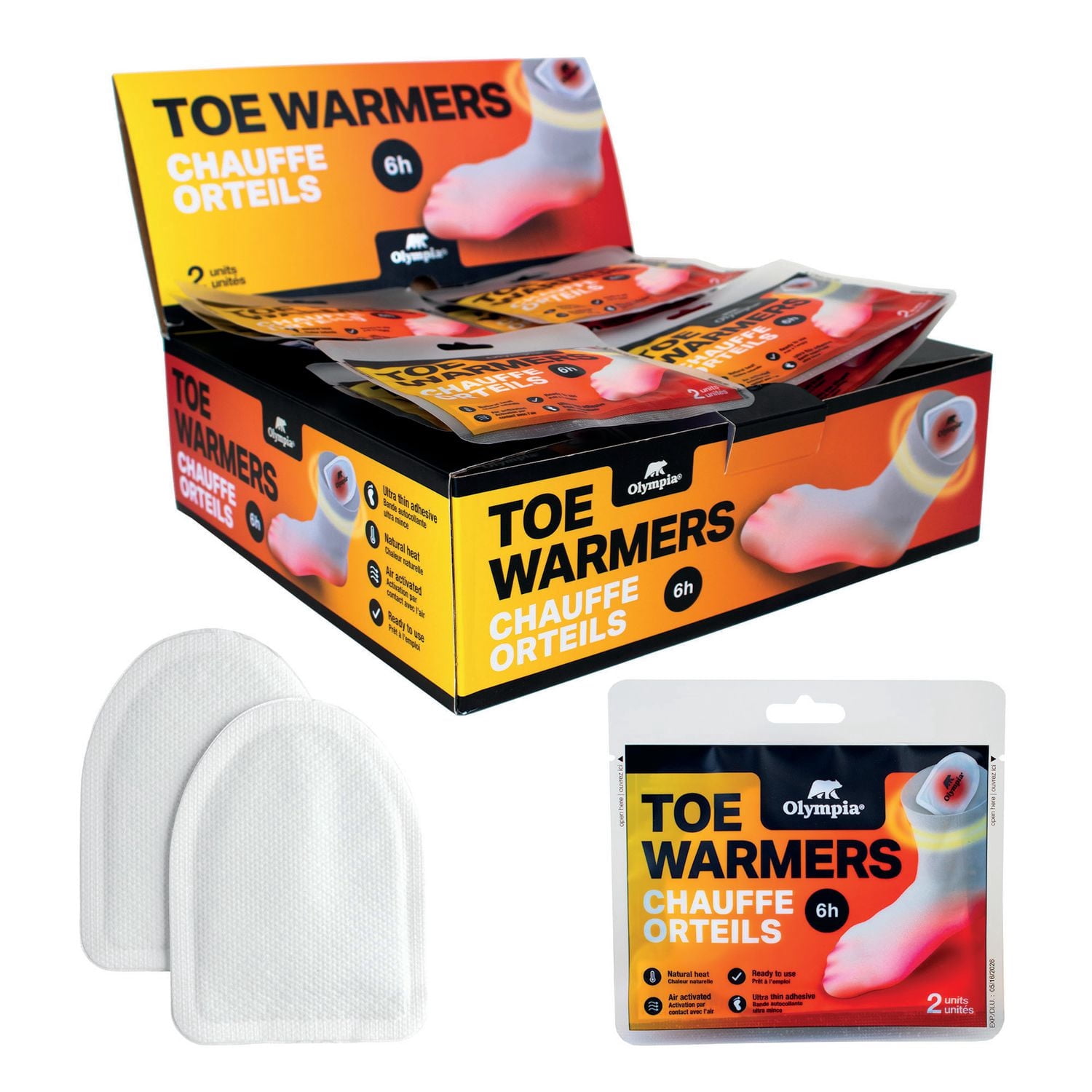 Olympia Disposable Toe Warmers 2 Pack