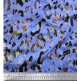 thumbnail image 1 of Soimoi Velvet Fabric Animal Skin Texture Print Sewing Fabric Yard 58 Inch Wide, 1 of 3