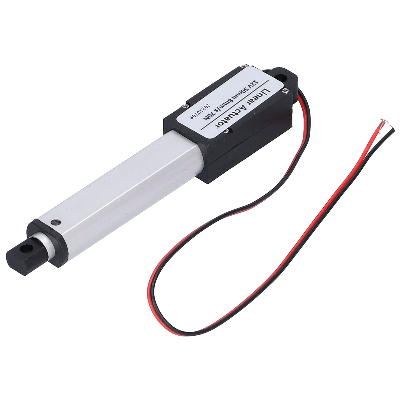 Mini Electric Linear Actuator Stroke, 50mm DC 12V Low Noise Motion Actuator for Intelligent Range Hood, Fan Blades, Cabinets, Window Opener
