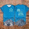 thumbnail image 2 of DPTALR T-Shirts Décontractés pour Femmes Col Rond Manches Courtes Hauts Confortables d'Été pour Femmes, 2 of 3
