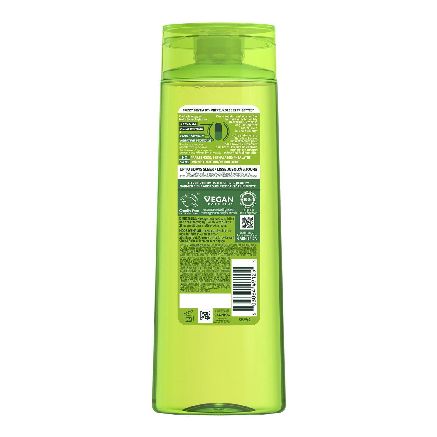 Garnier Fructis, Sleek & Shine Shampooing Fortifiant
