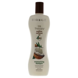 Silk Therapy with Organic Coconut Oil Moisturizing Shampoo by Biosilk for Unisex - 12 oz Shampoo