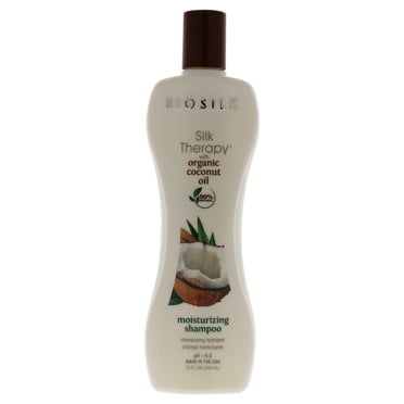 Silk Therapy with Organic Coconut Oil Moisturizing Shampoo by Biosilk for Unisex - 12 oz Shampoo