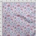 thumbnail image 3 of oneOone Silk Tabby Fabric Watercolor Floral_Printed Craft Fabric BTY 42 Inch Wide, 3 of 4
