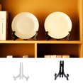 thumbnail image 1 of Maoww 6pcs Plastic Easels Plate Holders Display Dish Rack Picture Frame Photo Book Pedestal Stand, 1 of 9