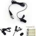 thumbnail image 2 of Black Lavalier Lapel Microphone 3.5mm XLR 3-Pin XLR 4-Pin for Wireless System, 2 of 5