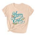 thumbnail image 2 of EGNMCR Easter Chemise Imprimée T-Shirts Graphiques pour Femmes T-Shirts Easter Imprimés Col Rond Manches Courtes T-shirt Ample T-Shirts pour Femmes, 2 of 3