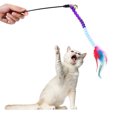 thumbnail image 1 of Cat Teaser Wand Plush Artificial Feather Bell Cat Wand Toy Cat Interactive Toy, 1 of 9