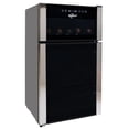 thumbnail image 2 of Koolatron 29 Bottle Dual Zone Wine Cooler, Black, 3 cu ft (86L) Compressor Wine Fridge, Freestanding Wine Cellar, Red, White, Sparkling Wine Storage in Home Bar, Kitchen, Apartment, Condo, 2 of 10