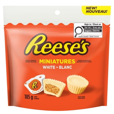 Moule au beurre d’arachides et crème blanche REESE’S MINIATURES, 185g