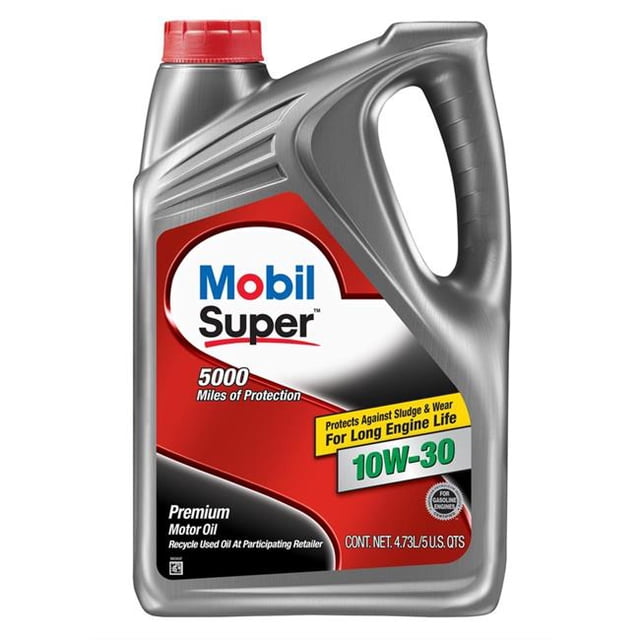 Mobil 120754 5 qt. 10W30 Super Huile de Moteur, Minérale