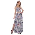 thumbnail image 2 of Bimba 2 Pcs Robe de Plage Sexy pour Femmes Imprimée Smockée Crop Top & Longue Jupe Ensemble, 2 of 7