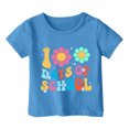 thumbnail image 1 of FhsagQ le 7 Juillet Garçon et Fille Mode Décontractée Imprimé Col Rond Ample Manche Courte T-Shirt Haut Fille T-Shirts de Printemps Taille 7/8 Athlétique Pâques Fille T-Shirts d'Été Taille 10-12 Pâques Bleu Ciel 8-9 Ans, 1 of 4
