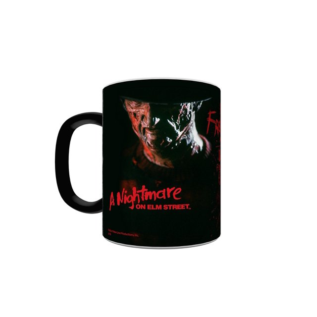 Morphing Mugs Nightmare on Elm Street (Freddy) Ceramic Mug, Black
