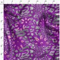 thumbnail image 3 of Soimoi Purple Heavy Canvas Fabric Leopard Animal Skin Print Fabric by Yard 58 Inch Wide, 3 of 6