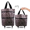 thumbnail image 1 of Sac à Roues de Magasinage Portable Sac de Traction Sac à Roulettes Télescopique Sac de Magasinage de Supermarché Chariot de Magasinage Sac à Dos Pliable, 1 of 5