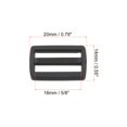 thumbnail image 2 of Unique Bargains Black Tri-Glide Slide Buckles Webbing Strap Fastener (100 Pack), 2 of 5