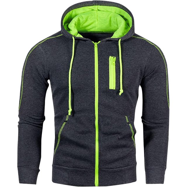 ORUYROP Sweat à Capuche Zippé pour Hommes, Mode Automne/hiver 2023, Veste Décontractée à Manches Longues
