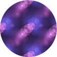 thumbnail image 1 of Ahgly Company Tapis d'Intérieur Rond Lavable en Machine Transitionnel Violet Prune, 4 Pieds Rond, 1 of 7
