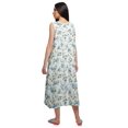 thumbnail image 3 of Moomaya Robe de Nuit d'Allaitement à Col Rond Imprimée pour Femmes en Coton, 3 of 5