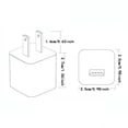thumbnail image 2 of Chargeur Mural USB 5W Adaptateur Secteur Charge Rapide pour Téléphone Compact, 2 of 3