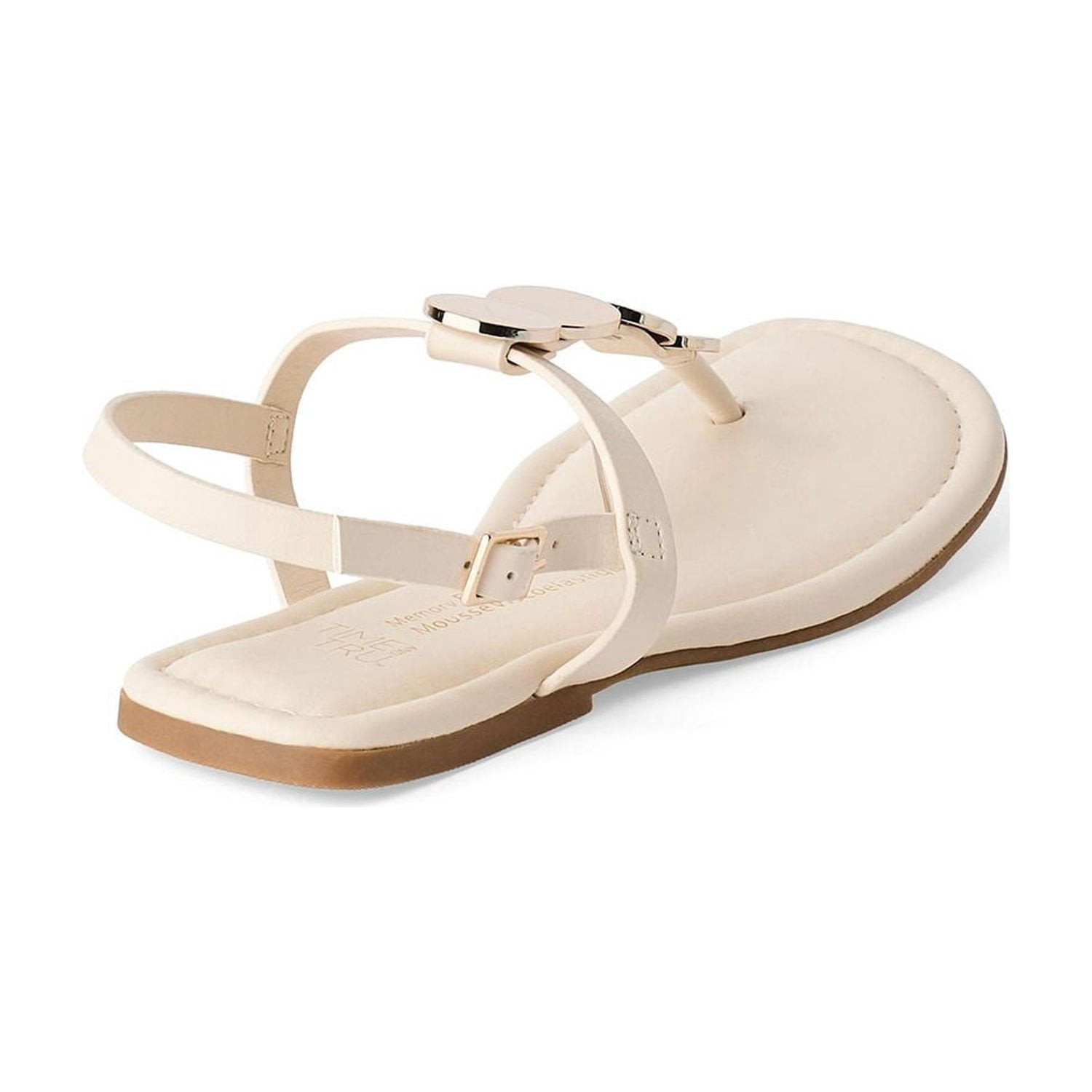 Sandales à bride en T Time and Tru pour femmes