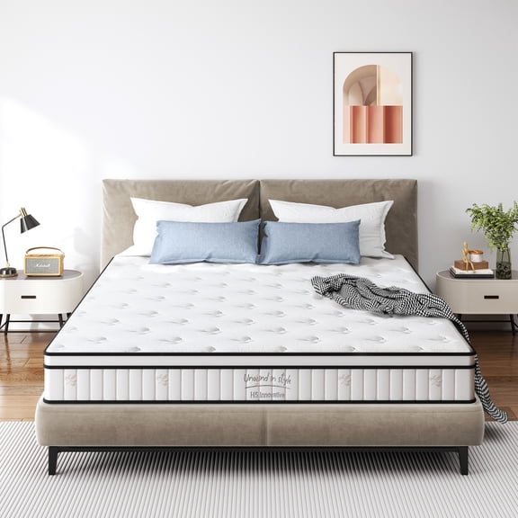 LHYY Matelas Simple 8 Pouces, Matelas en Mousse Mémoire avec Ressorts Ensachés, Doux et Confortable Fermeté Moyenne