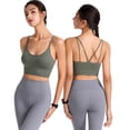 thumbnail image 2 of Woman Bras With String Quick Dry Shockproof Running Fitness Large Size Underwear, 2 of 9