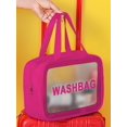 thumbnail image 1 of 1pc New Arrival Large Capacity Portable Cosmetic Bag For Travel, Waterproof And Transparent Toiletry Bag (Single Sale), 1 of 5