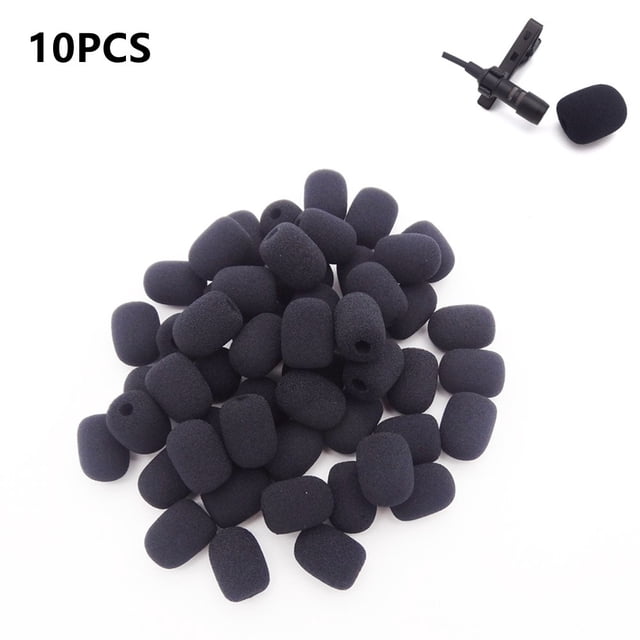 10Pcs Mini Headset Microphone Sponge Foam Windscreen Replacement Mic Cover Blue Shenzhuyue